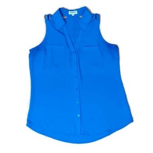 Express women's button up sleeveless tops